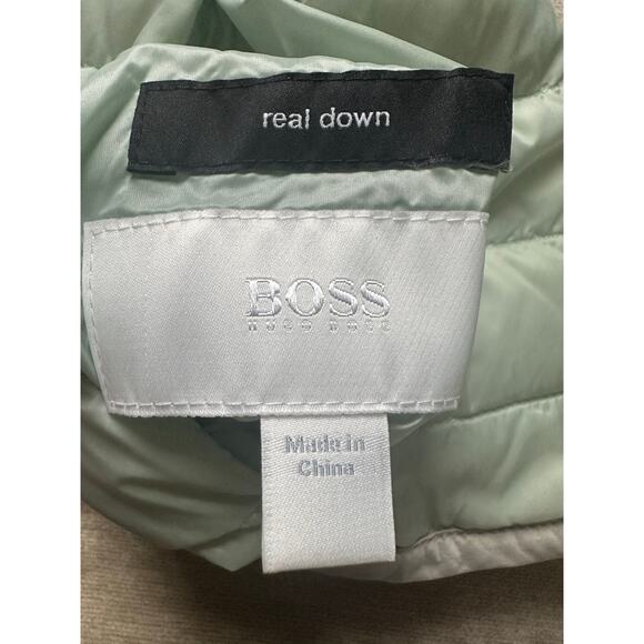 Hugo Boss woman Packable Lightweight Puffer down Jacket sage green gray white xs - Picture 16 of 16